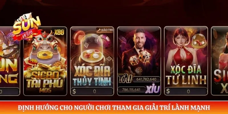 Định hướng cho người chơi tham gia giải trí lành mạnh 